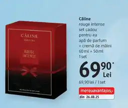 DM Câline rouge intense set cadou pentru ea apă de parfum + cremă de mâini Ofertă