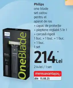 DM Philips one blade set cadou pentru el aparat de ras Ofertă