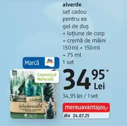 DM Alverde set cadou pentru ea gel de duş Ofertă