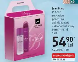 DM Jean Marc la belle set cadou pentru ea apă de toaletă + deodorant spray Ofertă