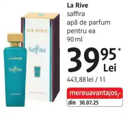 DM La Rive saffira apă de parfum pentru ea Ofertă