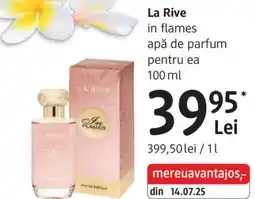 DM La Rive in flames apă de parfum pentru ea Ofertă