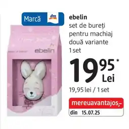 DM Ebelin set de bureţi pentru machiaj două variante Ofertă