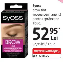 DM Syoss brow tint vopsea permanentă pentru sprâncene Ofertă
