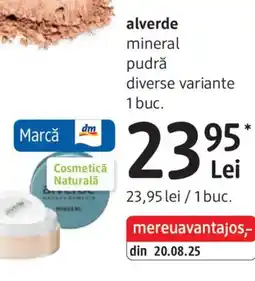 DM Alverde mineral pudră Ofertă