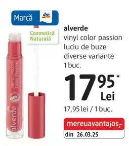 DM Alverde vinyl color passion luciu de buze Ofertă