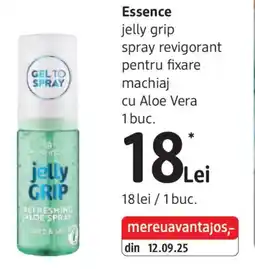 DM Essence jelly grip spray revigorant pentru fixare machiaj cu Aloe Vera Ofertă