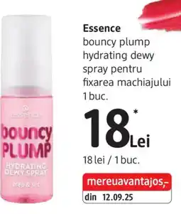 DM Essence bouncy plump hydrating dewy spray pentru fixarea machiajului Ofertă