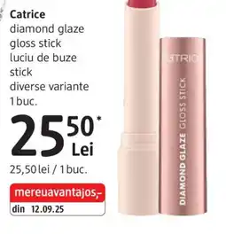 DM Catrice diamond glaze gloss stick luciu de buze stick Ofertă