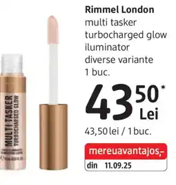 DM Rimmel London multi tasker turbocharged glow iluminator Ofertă