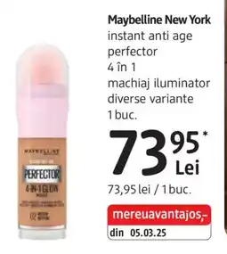 DM Maybelline New York instant anti age perfector 4 in 1 machiaj iluminator Ofertă