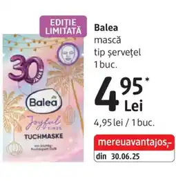 DM Balea mască tip şerveţel Ofertă