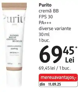 DM Purito cremă BB FPS 30 PA+++ Ofertă