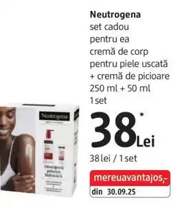 DM Neutrogena set cadou pentru ea cremă de corp pentru piele uscată + cremă de picioare Ofertă