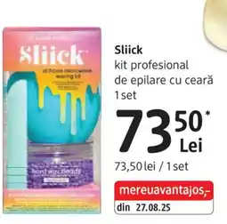 DM Sliick kit profesional de epilare cu ceară Ofertă
