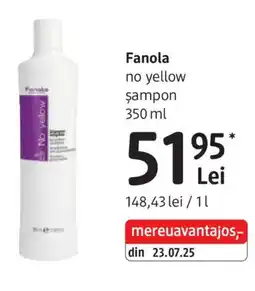 DM Fanola no yellow Șampon Ofertă