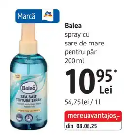 DM Balea spray cu sare de mare pentru păr Ofertă