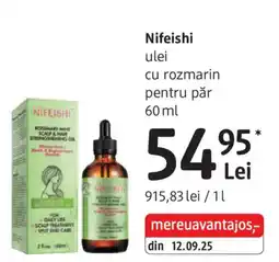 DM Nifeishi ulei cu rozmarin pentru păr Ofertă