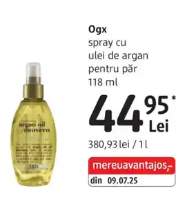 DM Ogx spray cu ulei de argan pentru păr Ofertă