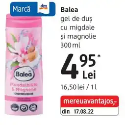 DM Balea gel de duş cu migdale și magnolie Ofertă