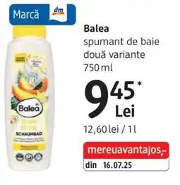 DM Balea spumant de baie Ofertă