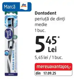 DM Dontodent periuţă de dinți medie Ofertă