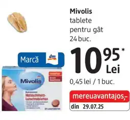 DM Mivolis tablete pentru gât Ofertă