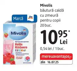 DM Mivolis băutură caldă cu zmeură pentru copii Ofertă