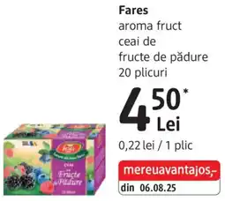 DM Fares aroma fruct ceai de fructe de pădure 20 plicuri Ofertă