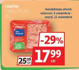 Auchan Comtim carne tocată Ofertă