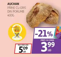 Auchan Auchan pâine cu gris din porumb Ofertă
