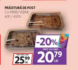 Auchan Prăjitură de post cu mere/vişine Ofertă
