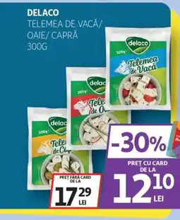 Auchan Delaco Telemea de vacă/ oaie/capră Ofertă