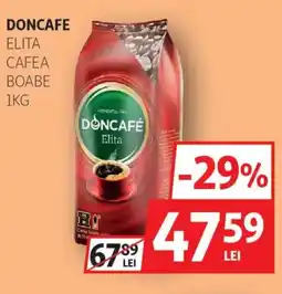Auchan Doncafe Elita cafea boabe Ofertă