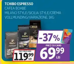 Auchan Tchibo Espresso cafea boabe Ofertă