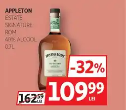 Auchan Appleton Estate signature rom 40% alcool Ofertă