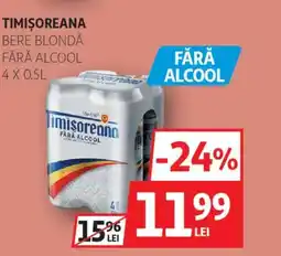 Auchan Timişoreana Bere blondă fără alcool Ofertă