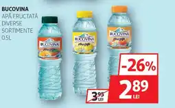 Auchan Bucovina apă fructată Ofertă