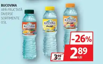 Auchan Bucovina apă fructată Ofertă