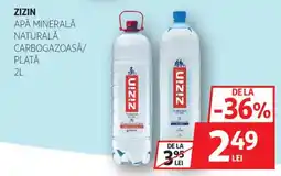 Auchan Zizin apă minerală naturală carbogazoasă/ plată Ofertă