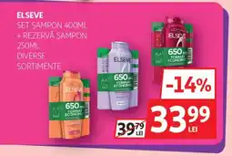 Auchan Elseve set şampon + rezervă șampon Ofertă
