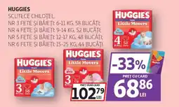 Auchan HUGGIES Scutece chilotel Ofertă