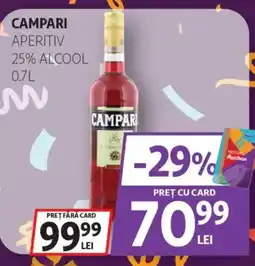 Auchan Campari Aperitiv 25% alcool Ofertă