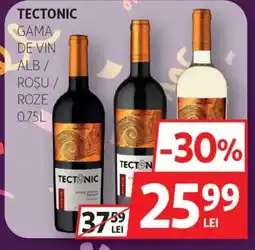 Auchan Tectonic gama de vin alb/ roșu / roze Ofertă