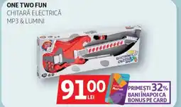 Auchan One Two Fun chitară electrică MP3 & lumini Ofertă