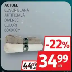 Auchan Actuel covor blană artificială Ofertă