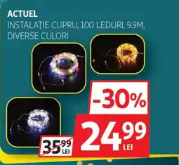 Auchan Actuel instalaţie cupru, 100 leduri Ofertă