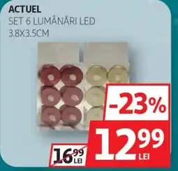Auchan Actuel set 6 lumânări led Ofertă