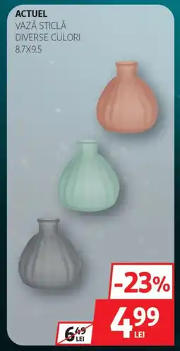 Auchan Actuel vază sticlă Ofertă
