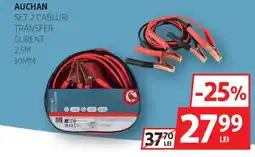 Auchan Auchan set 2 cabluri transfer curent Ofertă